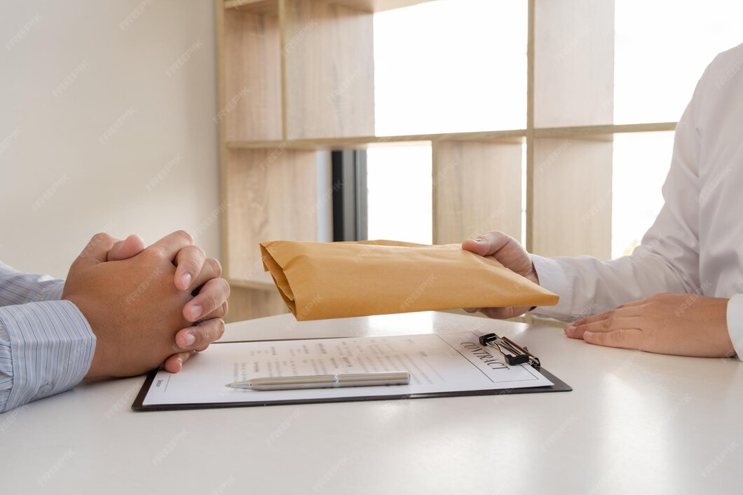 Sección media, cliente, soborno, empresario, oficina